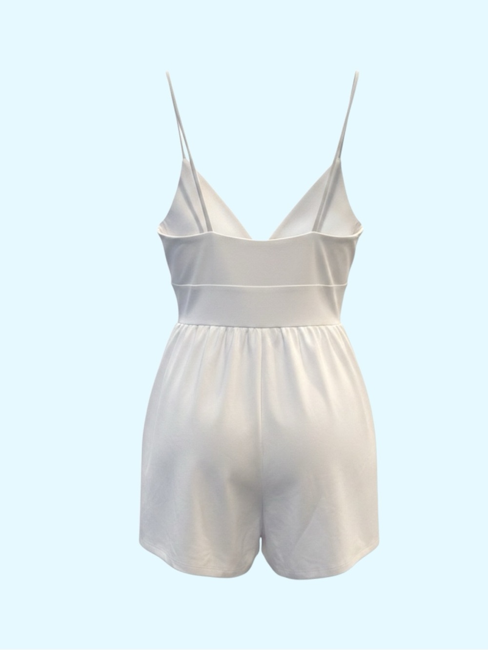 Susana Monaco String V Romper, Sugar - Picture 13 of 15